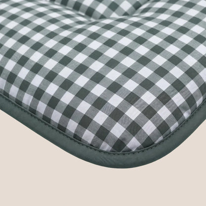 Zelesta Deluxe Design Baumwollsatin Bettdecke - Green Check