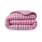 Zelesta Deluxe Design Baumwollsatin Bettdecke - Pink Check