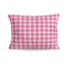Zelesta Deluxe Design Baumwollsatin Kissenbezüge Set von 2 - Pink Check
