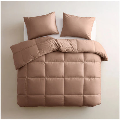 Zelesta Deluxe Uni Baumwollsatin Sommerbettdecke - Erdrot