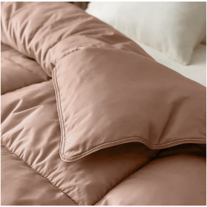 Zelesta Deluxe Uni Baumwollsatin Sommerbettdecke - Erdrot