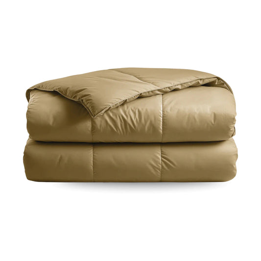 Zelesta Deluxe Uni Baumwollsatin Sommerbettdecke - Ockergelb