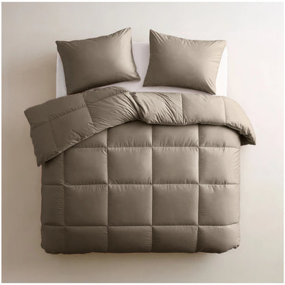 Zelesta Deluxe Uni Baumwollsatin Sommerbettdecke - Walnussbraun