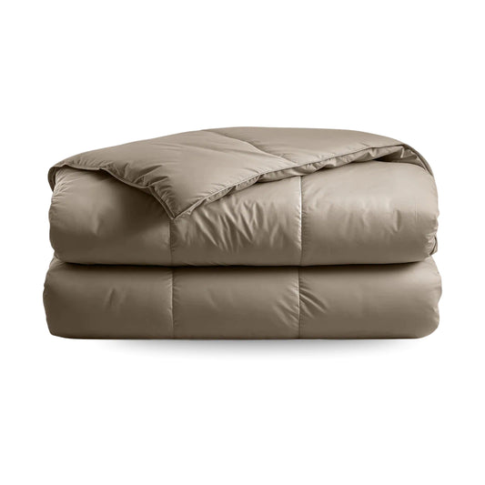 Zelesta Deluxe Uni Baumwollsatin Sommerbettdecke - Walnussbraun