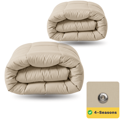 Zelesta Wonderbed 4 Seasons Double Baumwolle - Dessert Sand