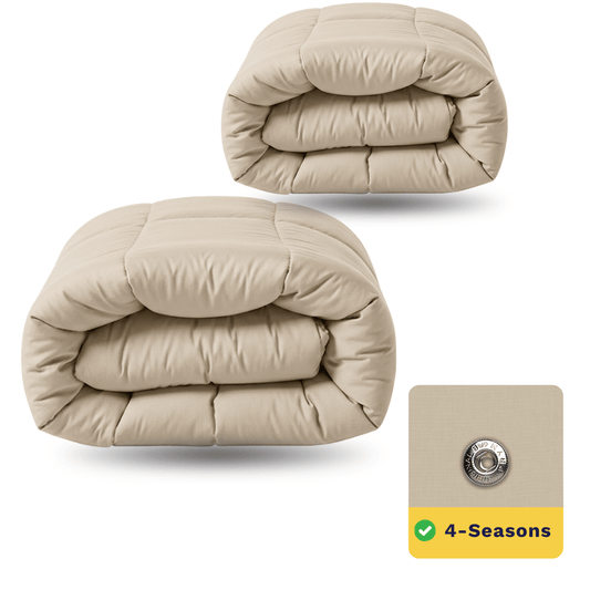 Zelesta Wonderbed 4 Seasons Double Baumwolle - Dessert Sand
