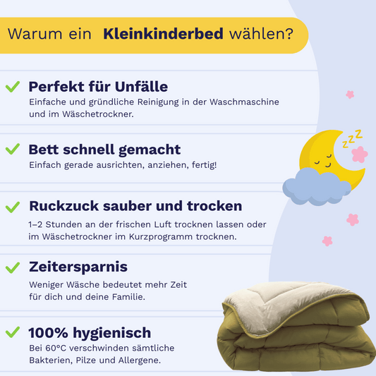 Zelesta Kleinkinderbed - Cream & Olive