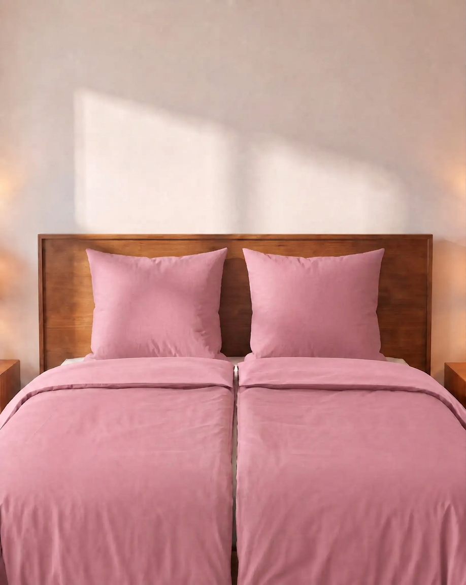 Zelesta Comfort Uni No Stitch Bettdecke - Altrosa