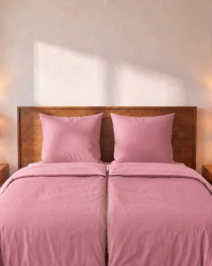 Zelesta Comfort Uni No Stitch Bettdecke - Altrosa