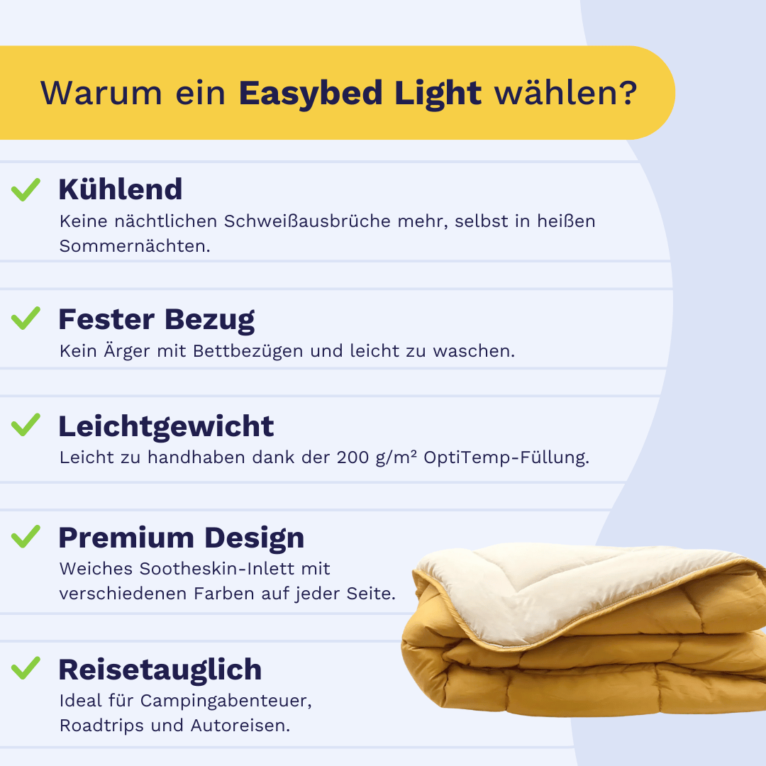 Zelesta Easybed Light - Ockergelb & Leinen
