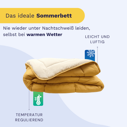 Zelesta Easybed Light - Ockergelb & Leinen
