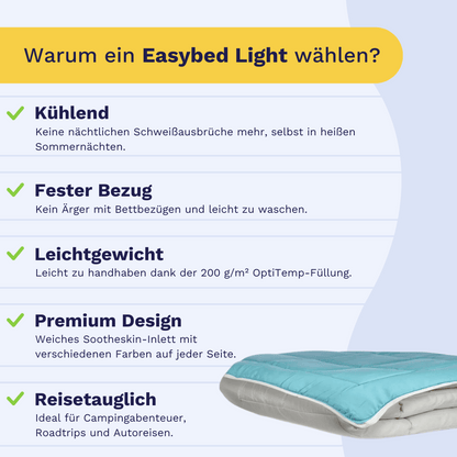 Zelesta Easybed Light - Hellgrau & Meergrün