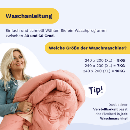 Zelesta Flexibed - Schwarz 200x220cm