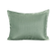 Zelesta Deluxe Hotel Stripe Baumwollsatin Kissenbezüge Set von 2 - Grün