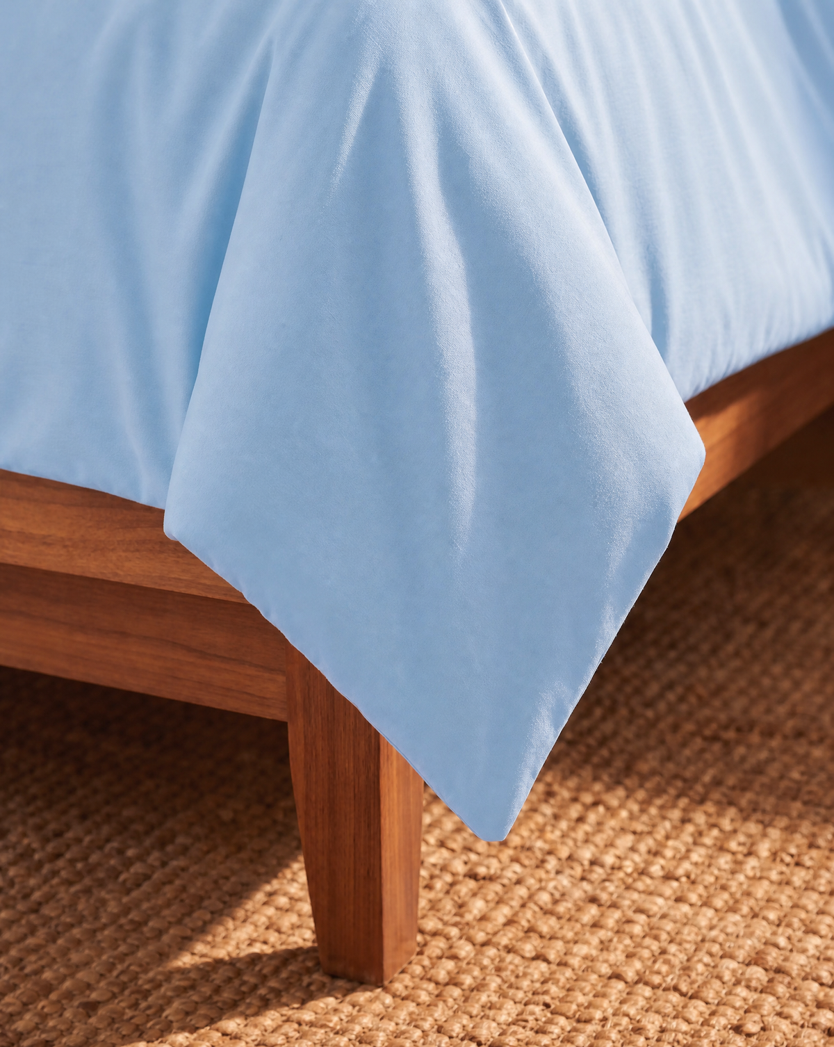 Zelesta Comfort Uni No Stitch Bettdecke - Eisblau