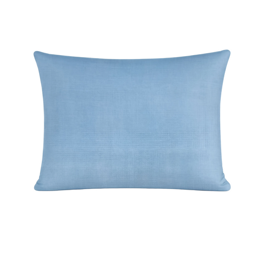 Zelesta Comfort Uni No Stitch Kissenbezüge Set von 2 - Eisblau