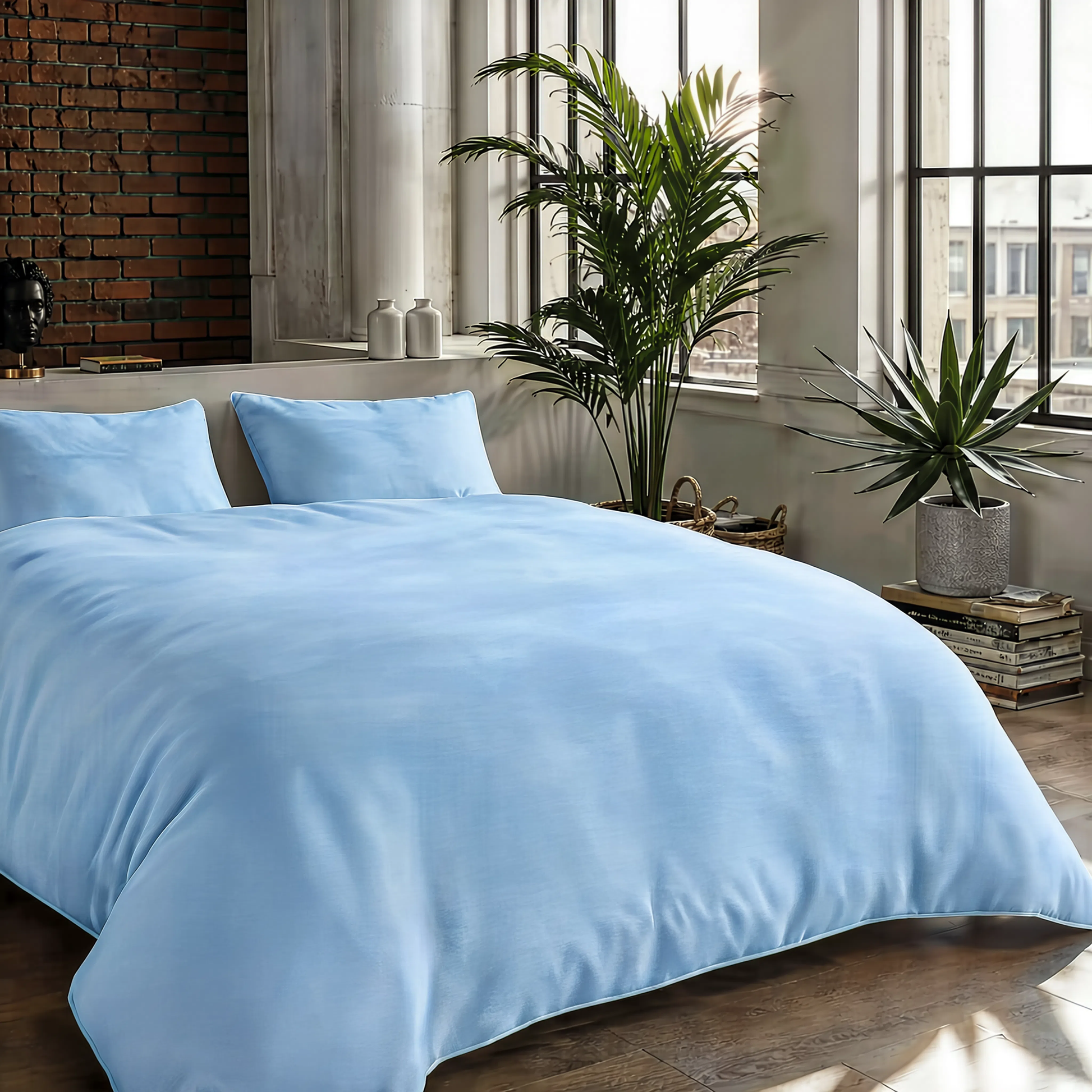 Zelesta Comfort Uni No Stitch Bettdecke - Eisblau
