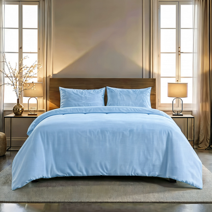 Zelesta Comfort Uni No Stitch Bettdecke - Eisblau
