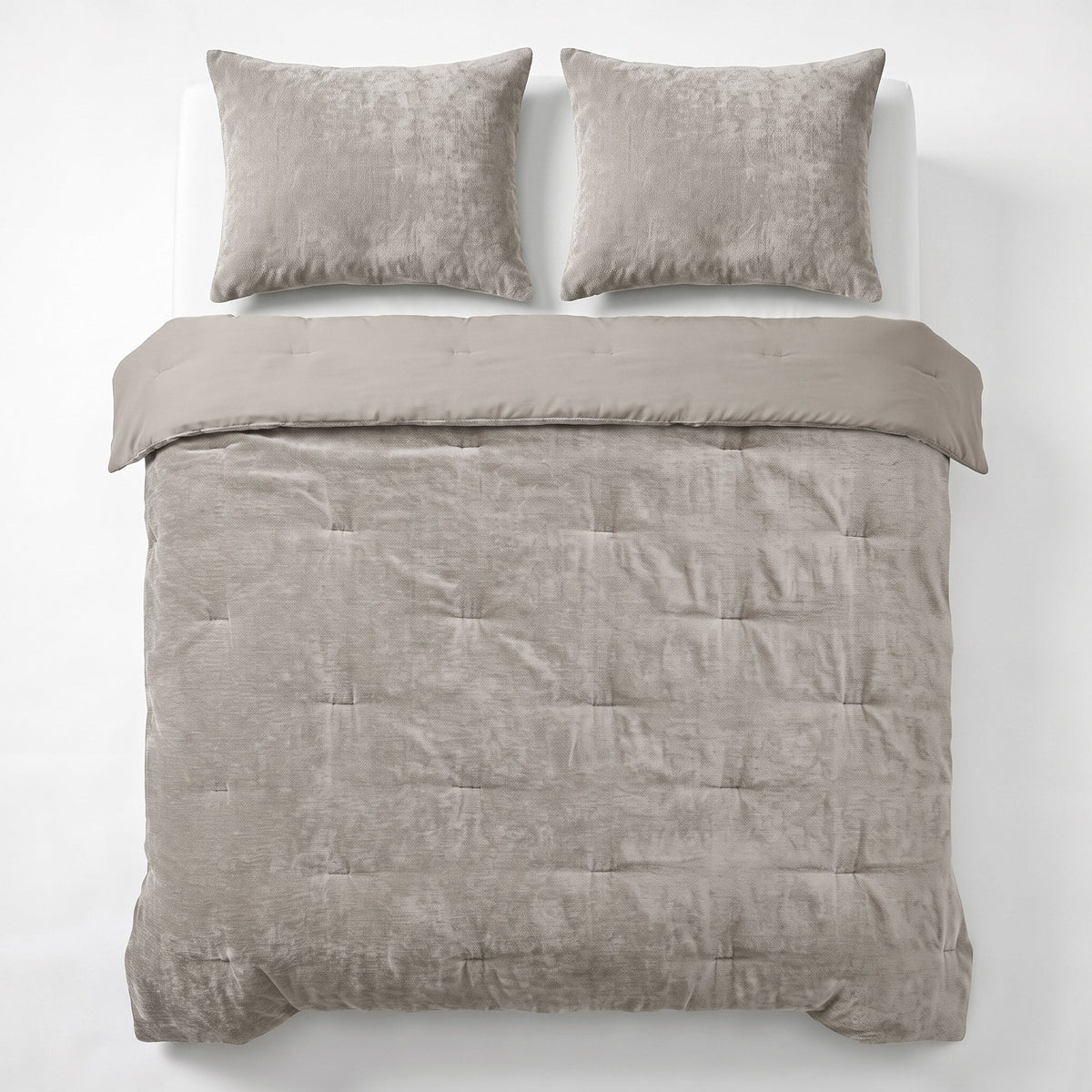 Zelesta Special Jersey Chenille Bettdecke - Metallgrau