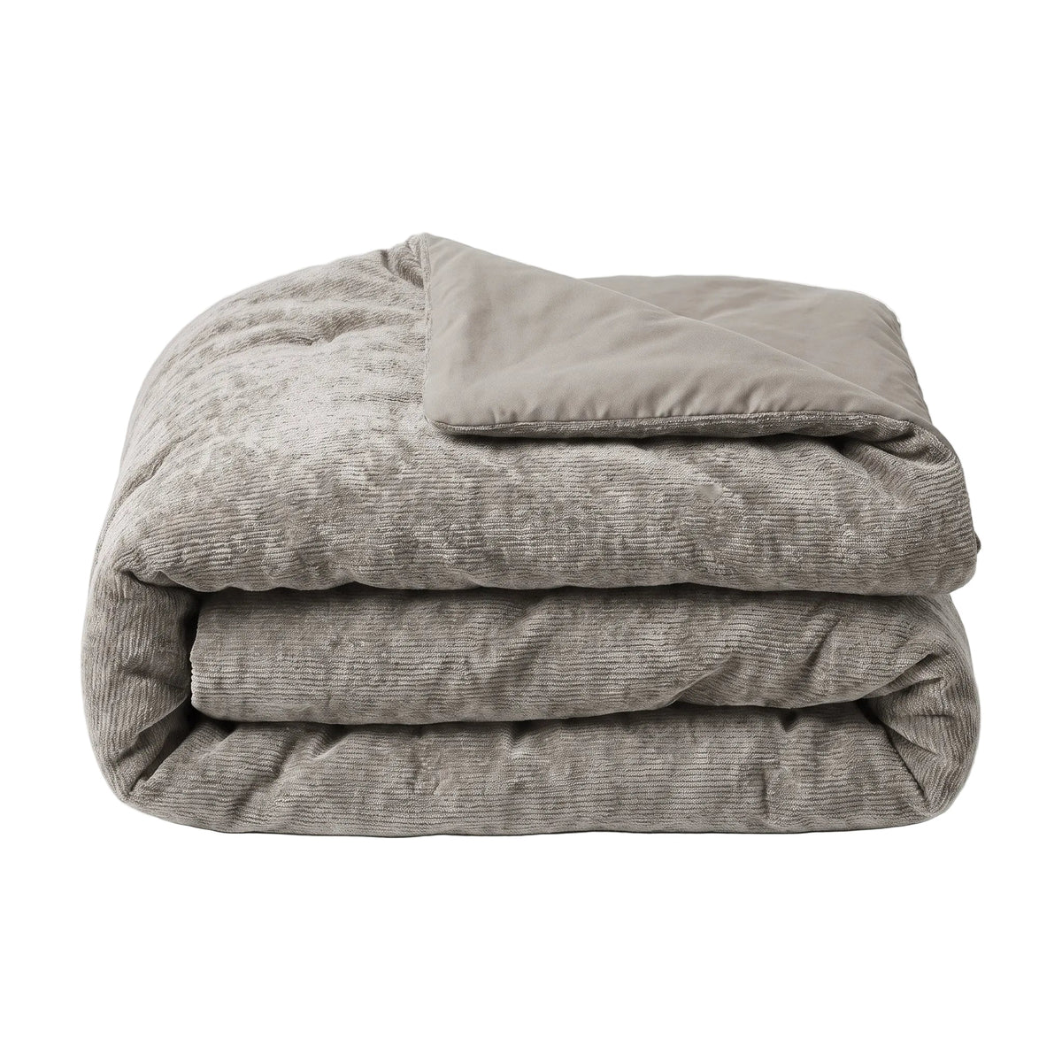 Zelesta Special Jersey Chenille Bettdecke - Metallgrau
