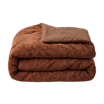 Zelesta Special Jersey Chenille Bettdecke - Warmes Braun