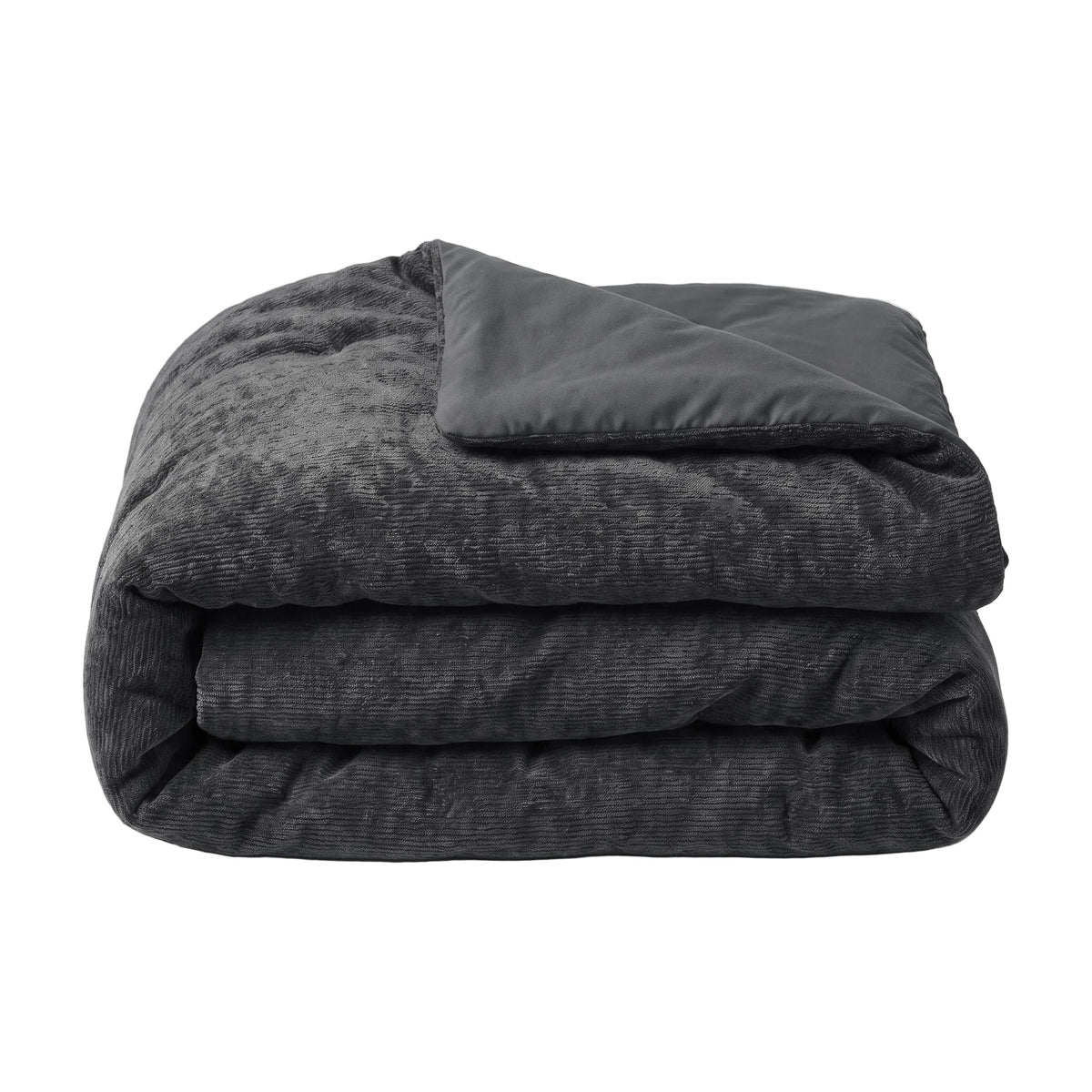 Zelesta Special Jersey Chenille Bettdecke - Warmes Grau