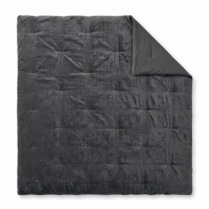 Zelesta Special Jersey Chenille Bettdecke - Warmes Grau