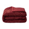 Zelesta Special Jersey Chenille Bettdecke - Barockrot