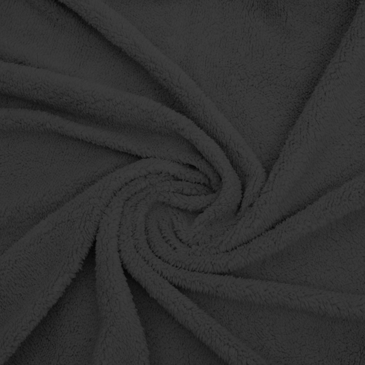 Luxuriöse-Kissenbezüge-60x70cm-aus-anthrazit-Teddystoff
