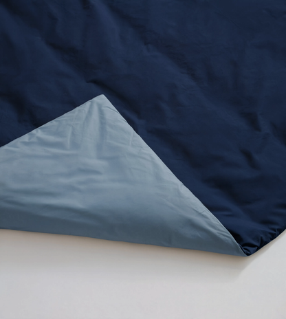 Zelesta Comfort Duo No Stitch Bettdecke - Blau & Marineblau