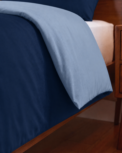 Zelesta Comfort Duo No Stitch Bettdecke - Blau & Marineblau