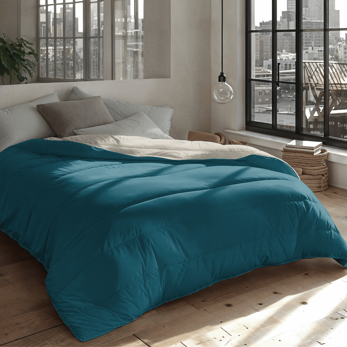 Zelesta Royalbed Light - Petrol & Sand Beach 200/240x200cm