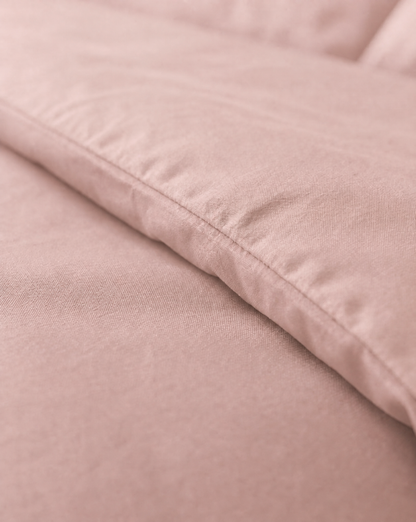 Zelesta Pure Uni No Stitch Baumwolle Bettdecke - Nebelrosa
