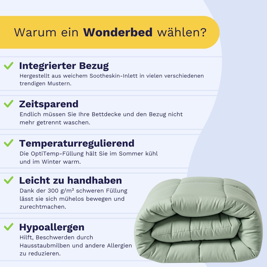 Zelesta Wonderbed Baumwolle - Natural Green