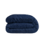 Zelesta Deluxe Hotel Stripe Baumwollsatin Bettdecke - Blau