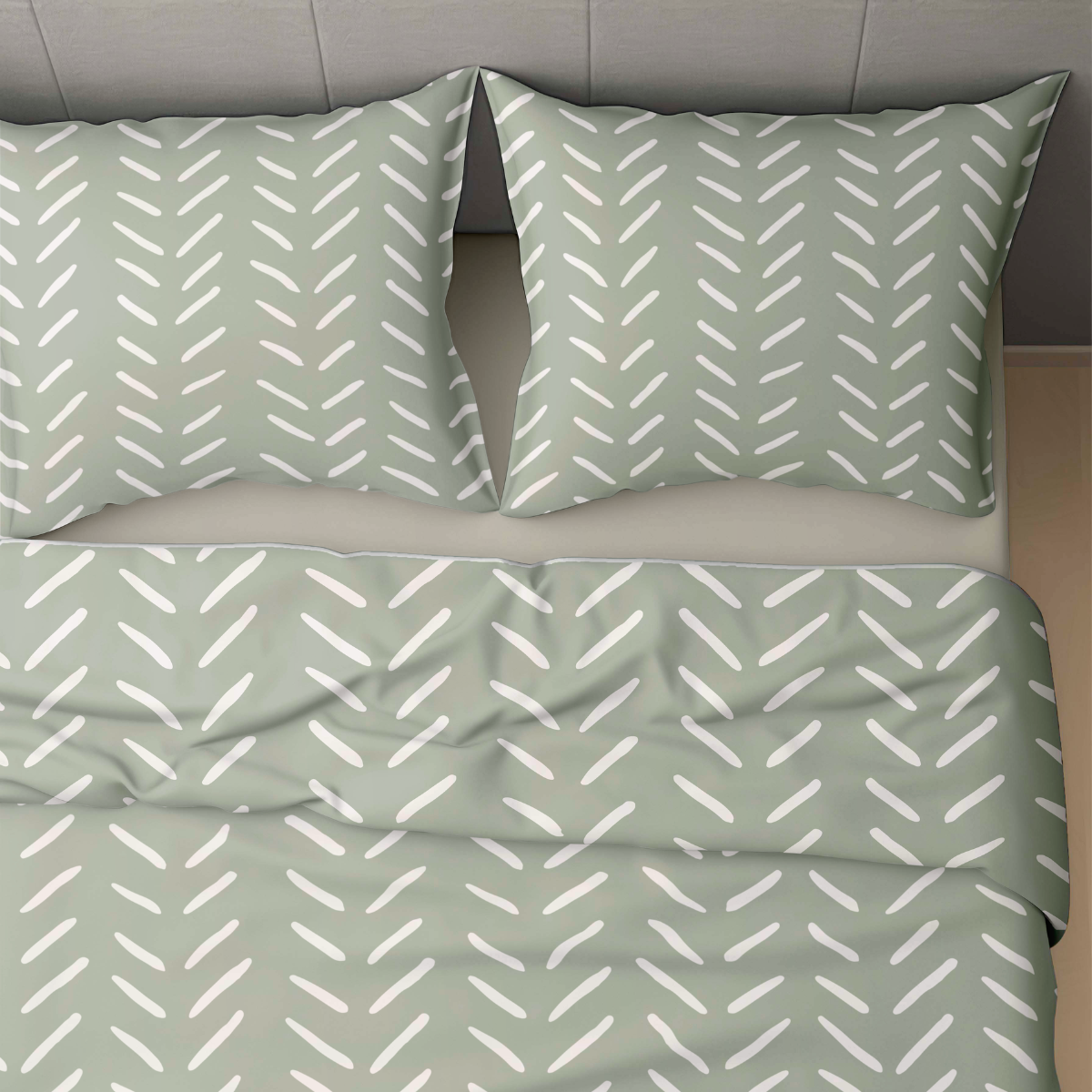 Zelesta Wonderbed 4 Seasons Double - Olive Stitches