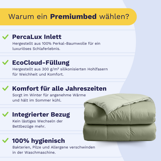 Zelesta Premiumbed Baumwolle - Olive & Mint