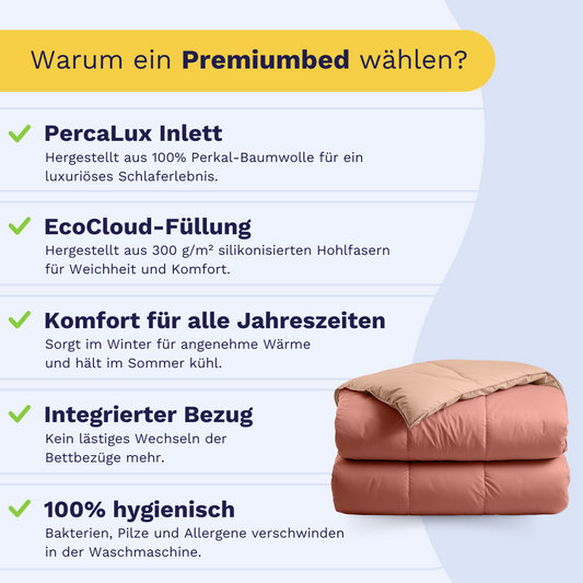 Zelesta Premiumbed Baumwolle - Salmon & Peach