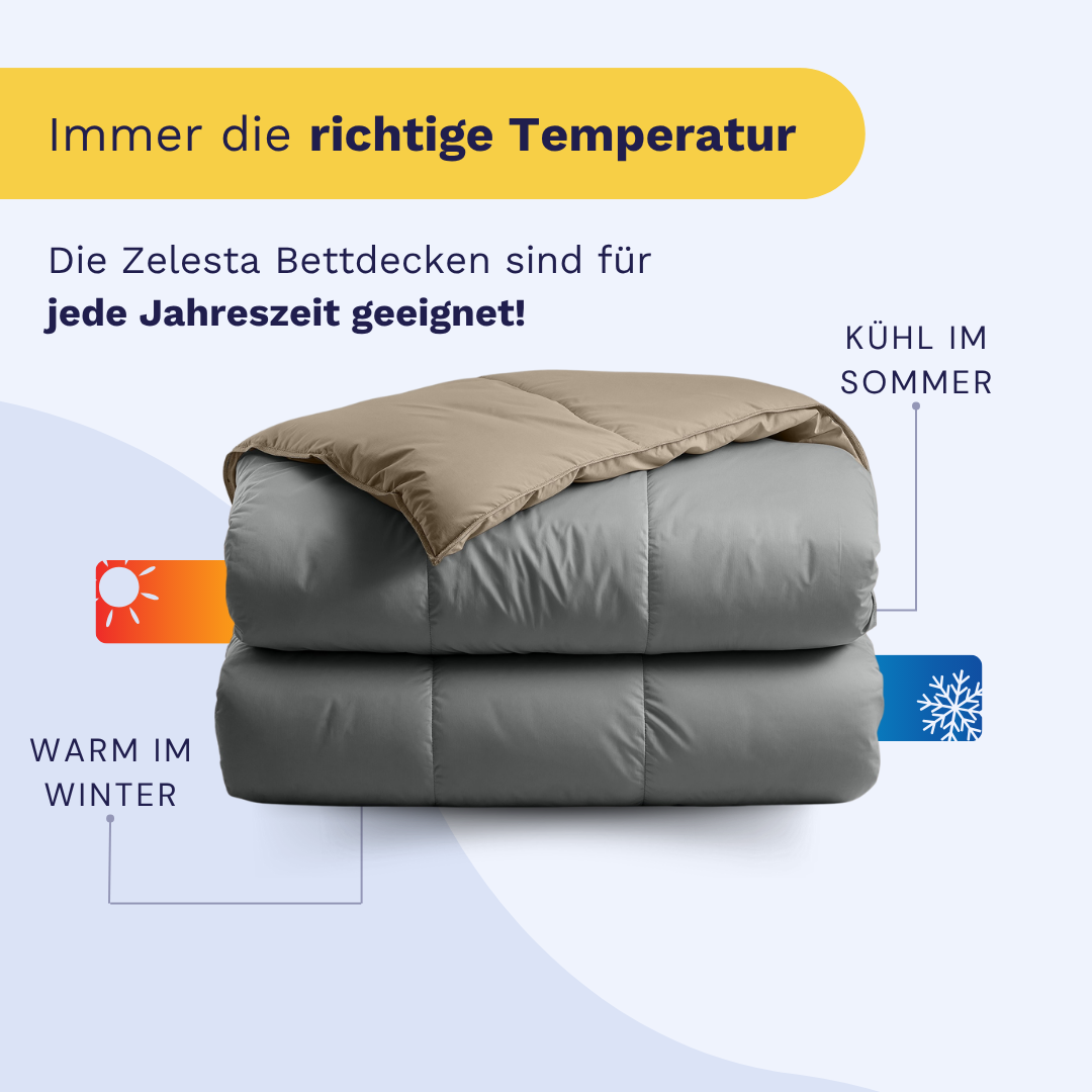 Zelesta Premiumbed Baumwolle - Anthracite & Taupe