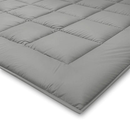 Zelesta Pure Duo Baumwolle Bettdecke - Dunkelgrau & Hellgrau