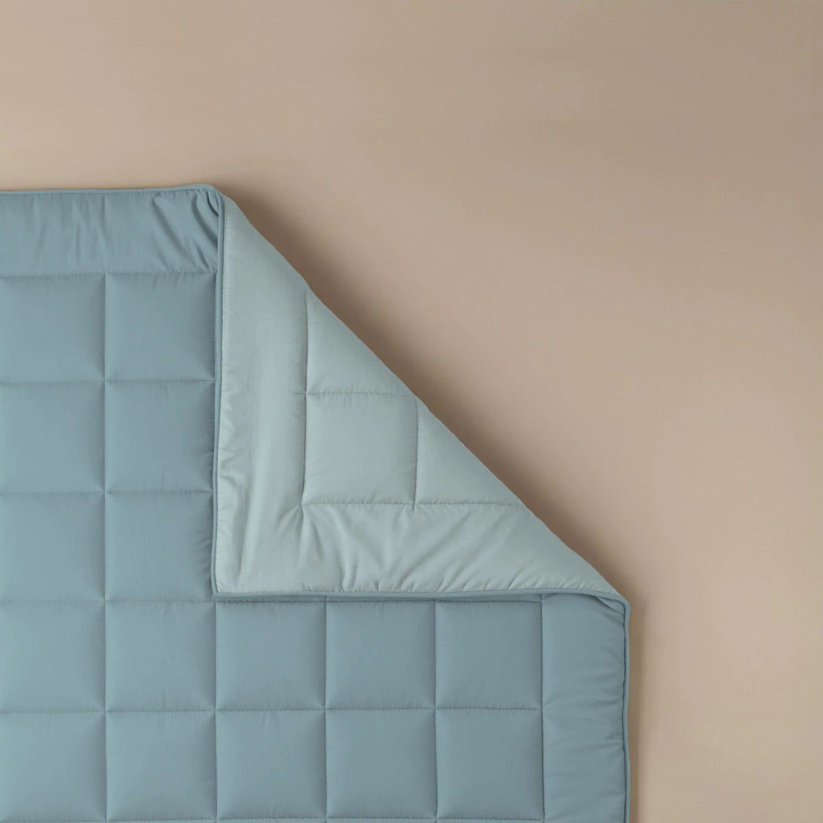 Zelesta Pure Duo Baumwolle Bettdecke - Graublau & Hellblau