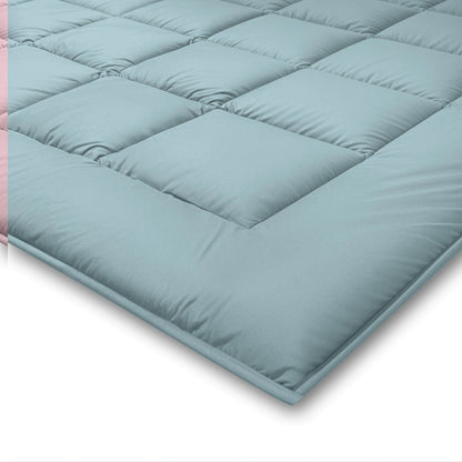 Zelesta Pure Duo Baumwolle Bettdecke - Graublau & Hellblau
