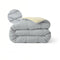 Zelesta Pure Duo Baumwolle Bettdecke - Hellgrau & Buttergelb
