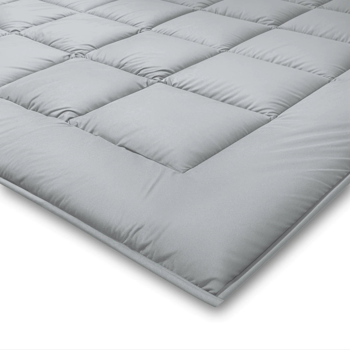 Zelesta Pure Duo Baumwolle Sommerbettdecke - Hellgrau & Buttergelb