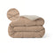 Zelesta Pure Duo Baumwolle Bettdecke - Rosabraun & Betonbraun