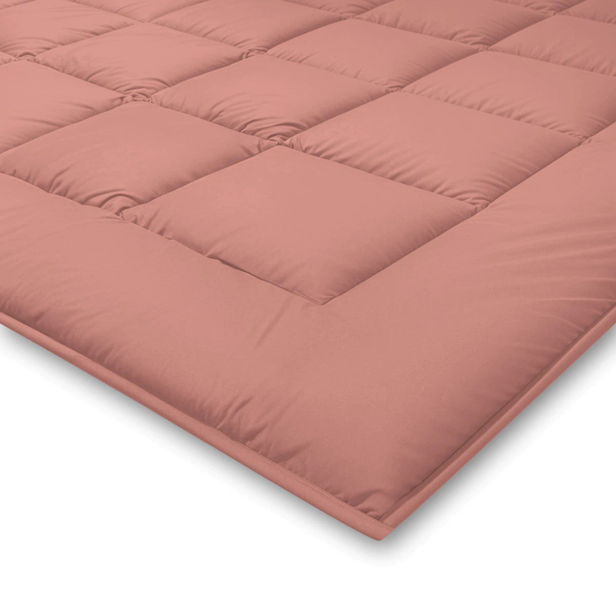 Zelesta Pure Duo Baumwolle Sommerbettdecke - Terrakottarosa & Erdrosa