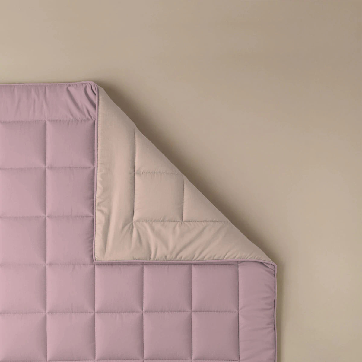 Zelesta Pure Duo Baumwolle Sommerbettdecke - Zartes Lila & Zartrosa