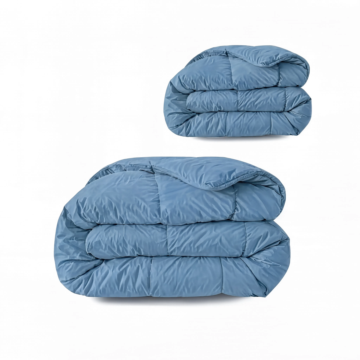 Zelesta Pure Uni 4-Jahreszeiten Nahtlose Baumwollbettdecke - Blau