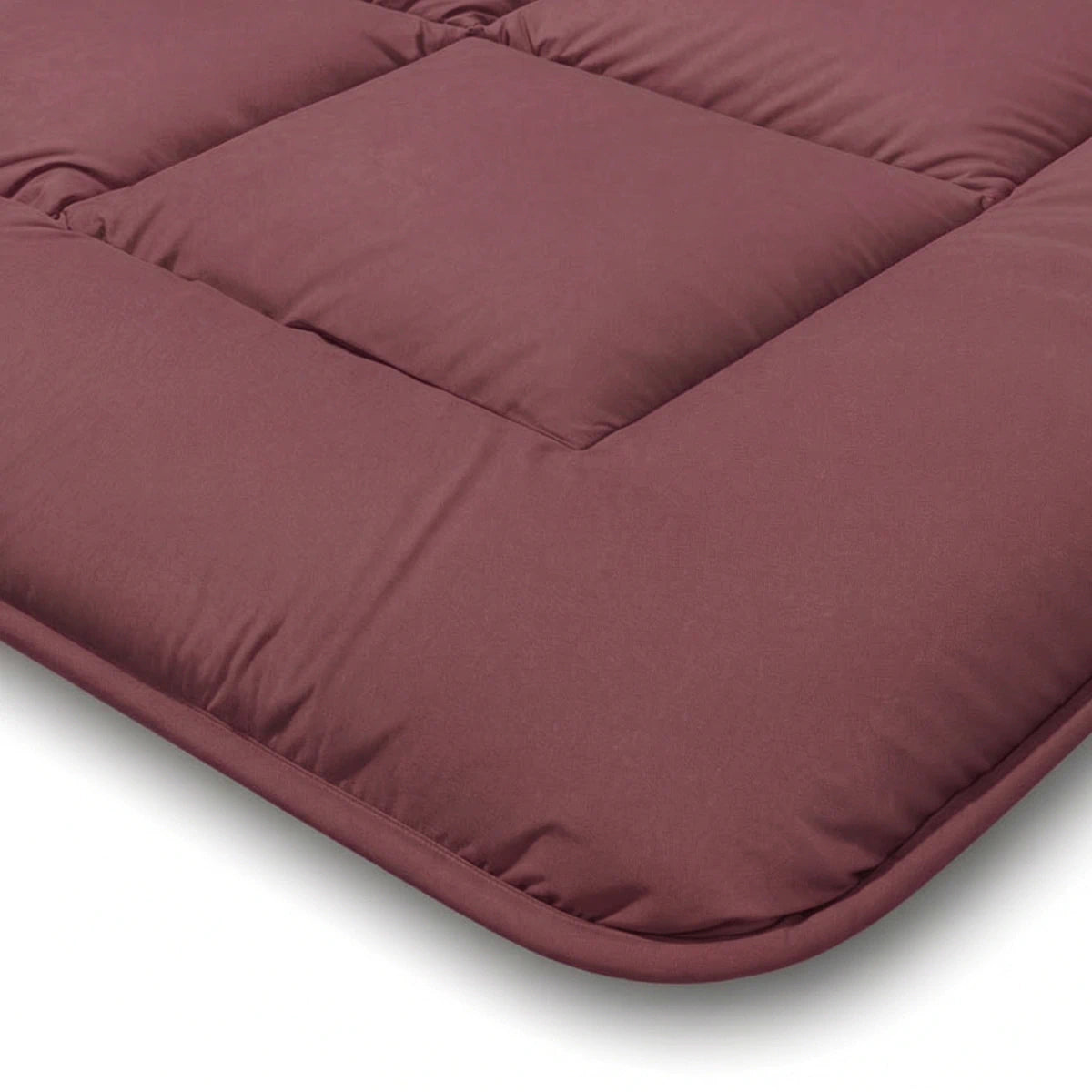 Zelesta Pure Uni Baumwolle Sommerbettdecke - Bordeauxrot