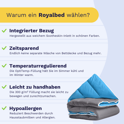 Zelesta Royalbed - Blau & Anthrazit